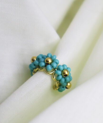 Earcuff-flor-verde 2
