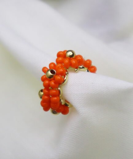 Earcuff-flor-naranja