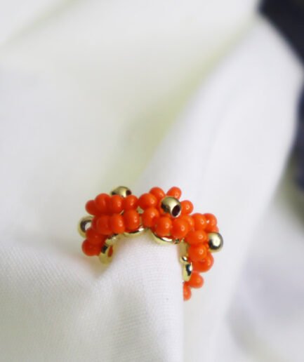 Earcuff-flor-naranja