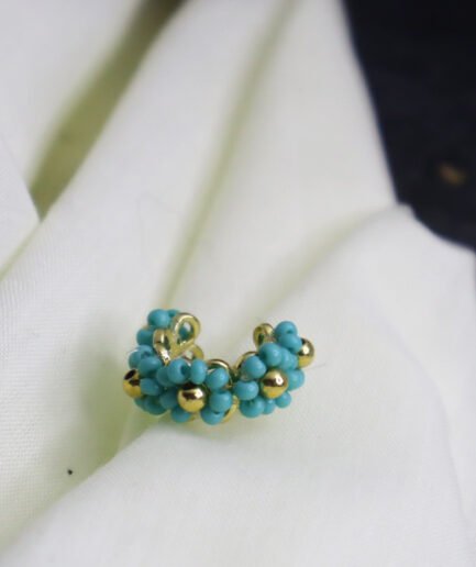 Earcuff-flor-verde