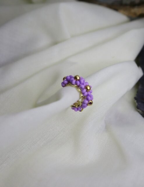 earcuff lila descuento