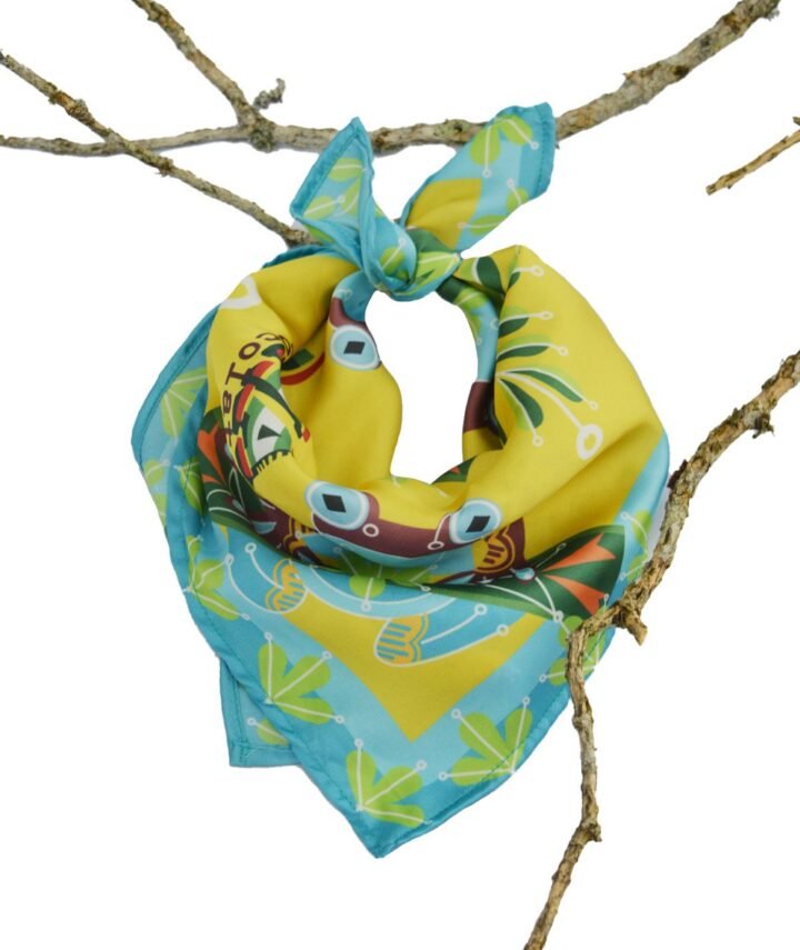 Pañoleta rana chocolate de antioquia